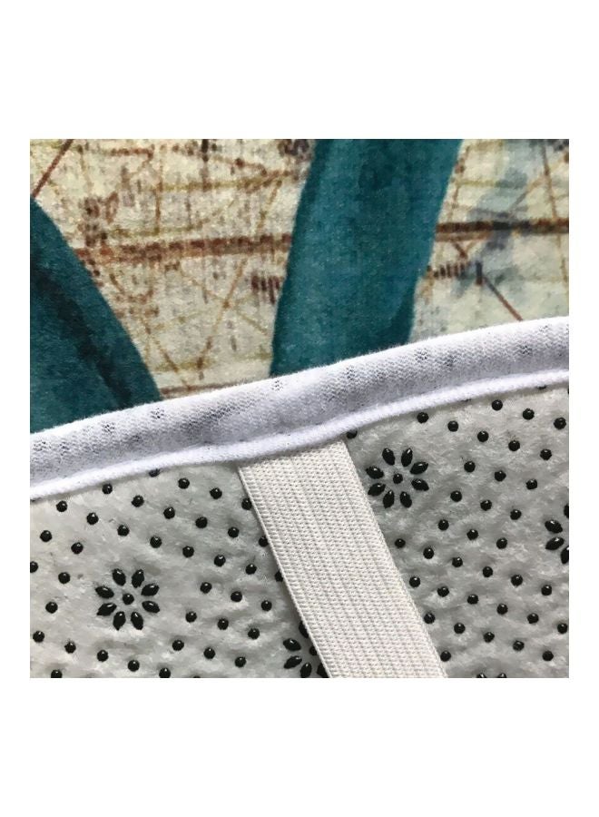 طقم حمام بنقشة دولفين المحيط مكون من 3 قطع أزرق/ أخضر/ أسود - Image 4