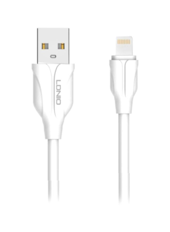 لدنيو كابل نقل البيانات من USB إلى Type C أبيض - Image 1