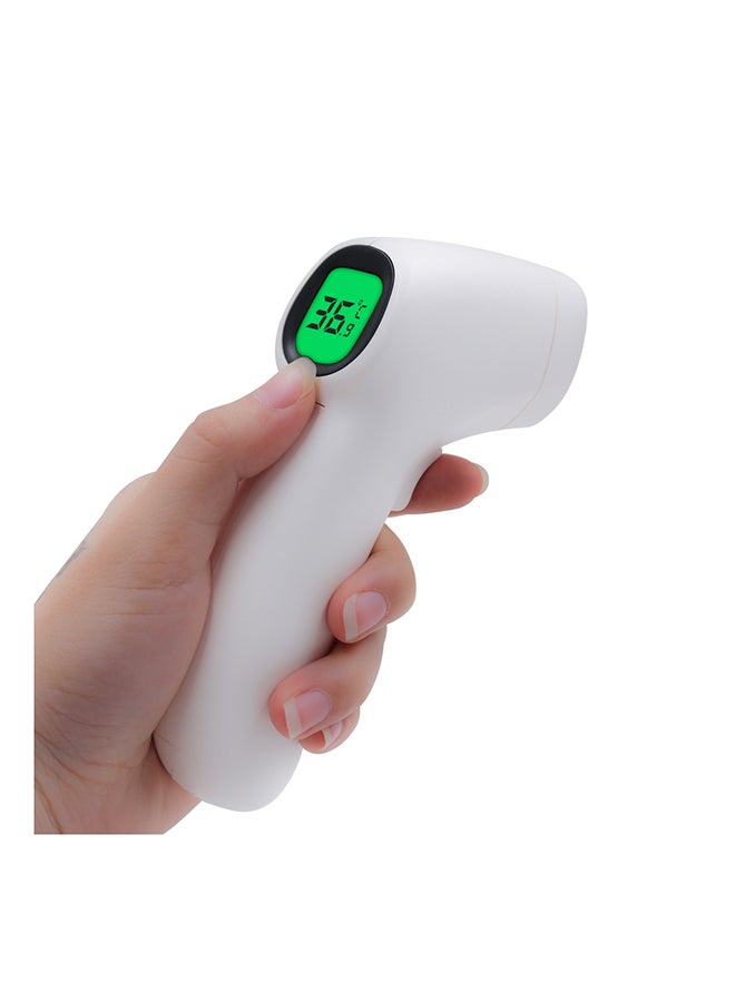 Digital Non-Contact IR Infrared Forehead Laser Point Infra Gun Thermometer Temperature Tester White