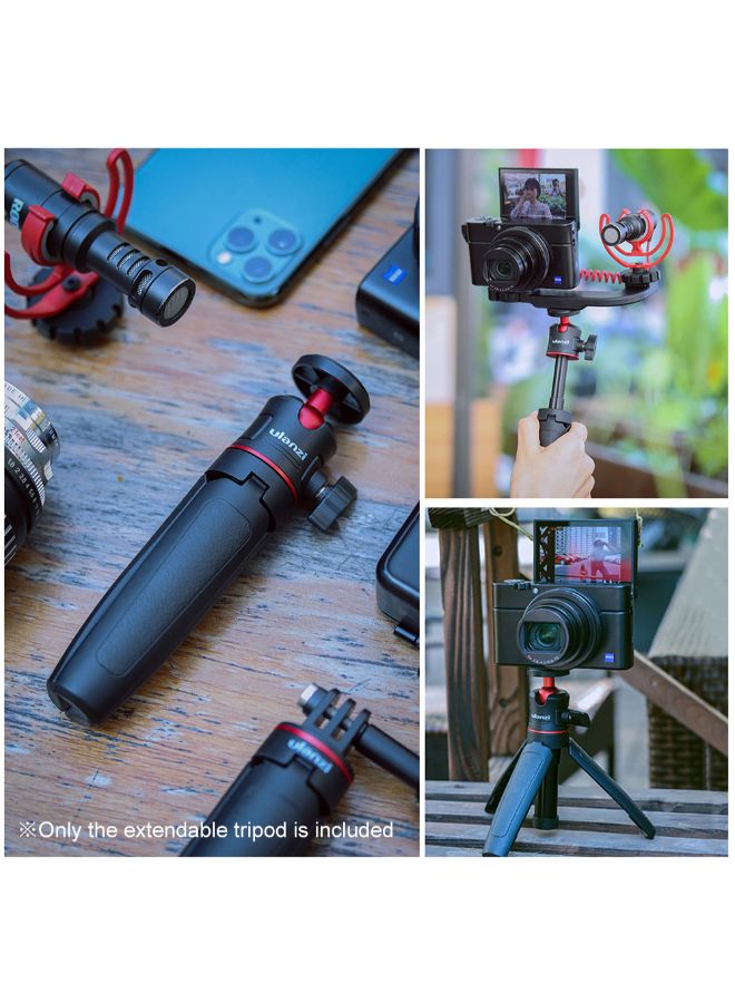 MT-08 Mini Extendable Desktop Tripod Handheld Photography Bracket Stand For Selfie Travel Vlogging Black - v1587054630/N37013266A_4