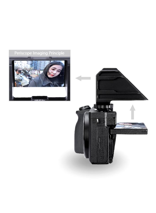 UURIG - Vlog Selfie Flip Screen Bracket With Cold Shoe Black - Image 1