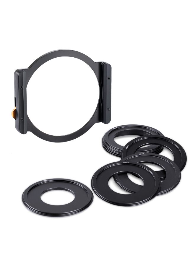 K&F Concept Metal Square Filter Holder With Adater Rings Black  - Image 4
