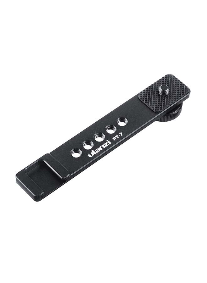 Ulanzi Aluminum Alloy Cold Shoe Stand Bracket With Screw Mount Black  - Image 1