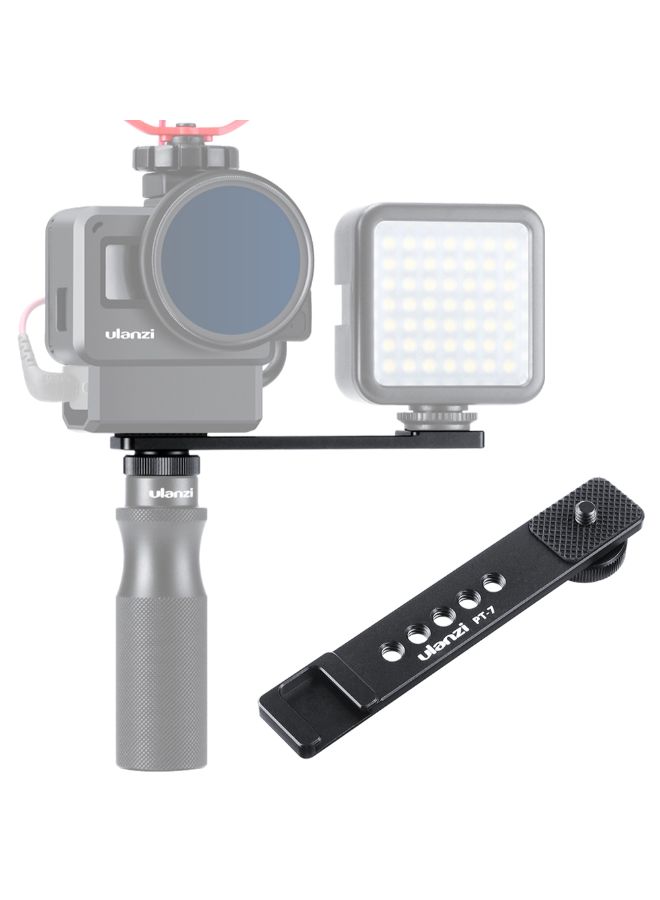 Ulanzi Aluminum Alloy Cold Shoe Stand Bracket With Screw Mount Black  - Image 3