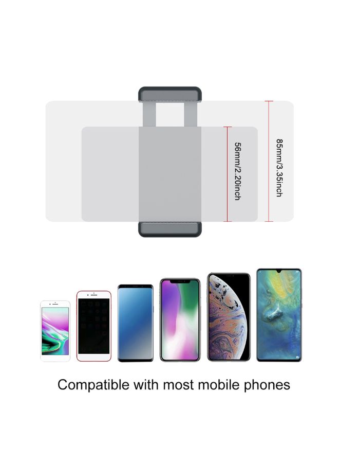 بولوز حامل ثلاثي القوائم قابل للفصل مزود بمشبك لتثبيت للهواتف الذكية أسود - Image 2