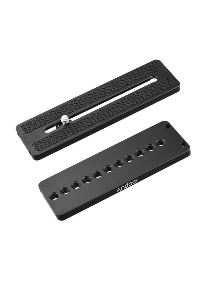 ANDOER Aluminium Alloy L-Shape Plate Bracket With Screw Mount Black - Image 4