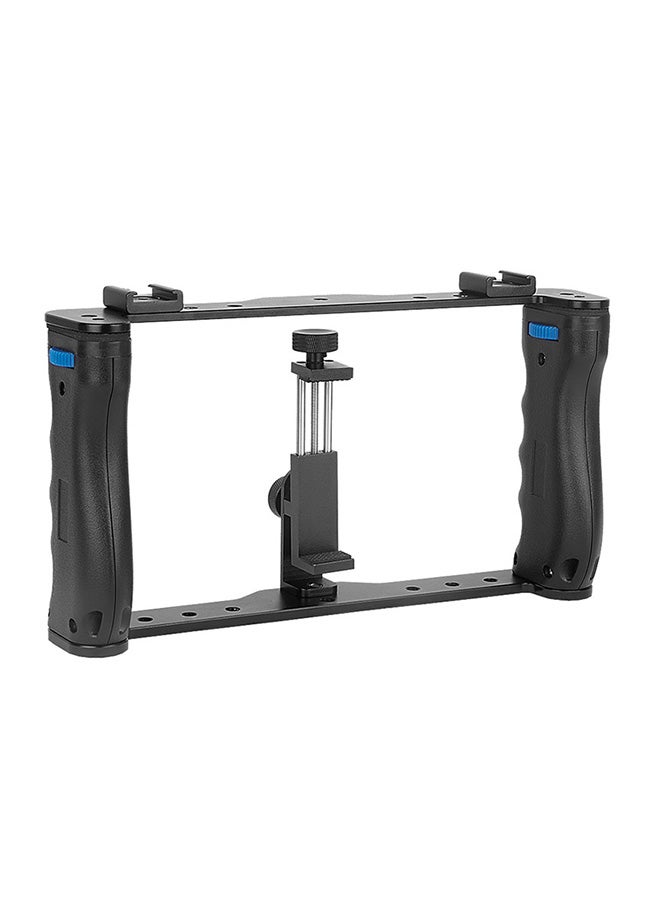 ANDOER Professional Dual Handheld Smartphone Photographic Bracket Black  - Image 1