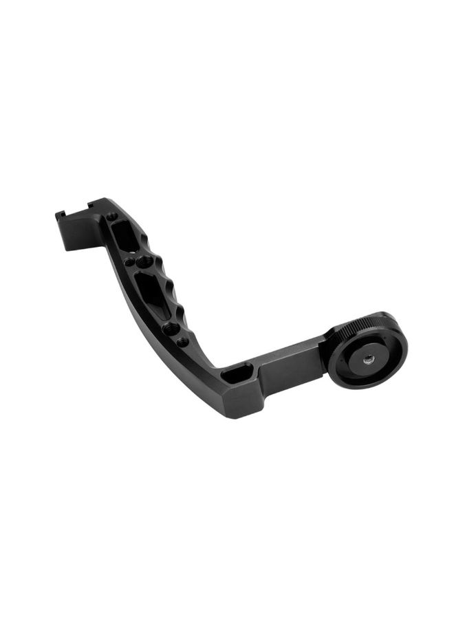 Aluminum Alloy Gimbal L Bracket With Screw Mount Black  - Image 2