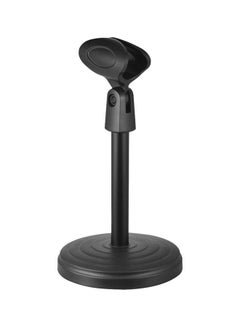 Portable Fixed Desk Microphone Stand Mic Holder With Clip DD3338 Black