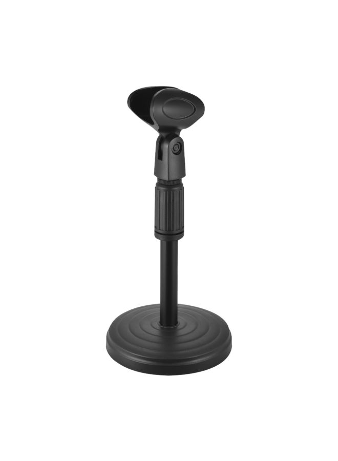 Adjustable Desk Microphone Stand Mic Holder With Clip Black  - Image 4