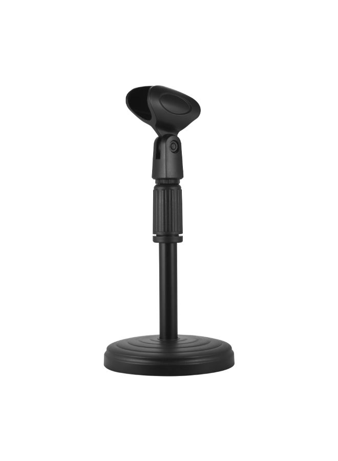 Adjustable Desk Microphone Stand Mic Holder With Clip Black  - Image 2