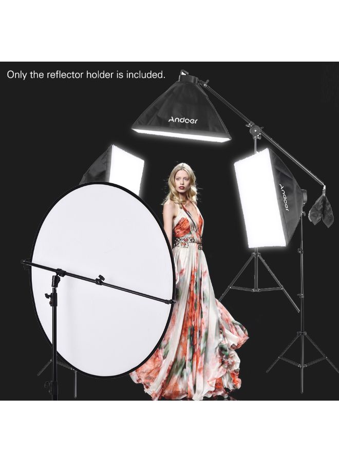 360 Degree Swivel Head Studio Photo Reflector Holder Black  - Image 2