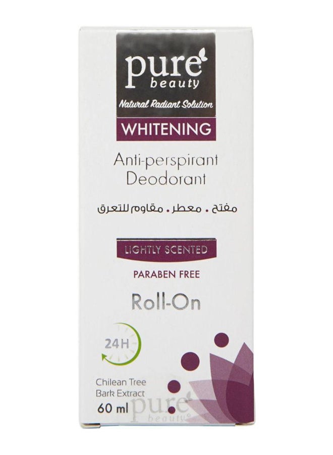 بيور بيوتي مزيل عرق ناتشورال ريدياند مفتح ومعطر ومقاوم للتعرق 60ملليلتر