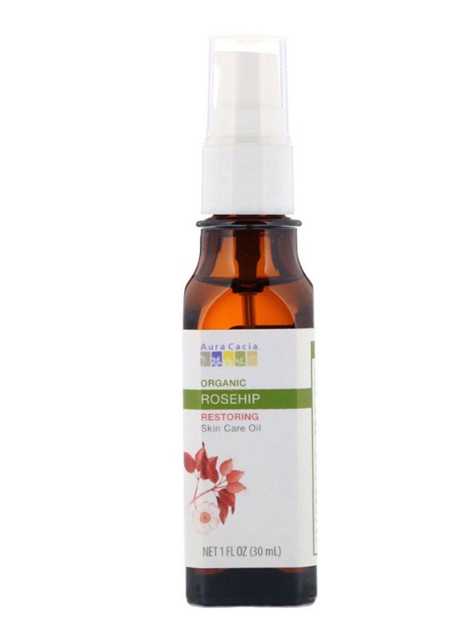 Aura Cacia Organic Rosehip Restoring Skin Care Oil 30ml  - Image 1