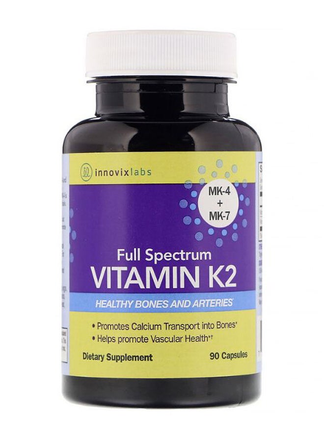 Full Spectrum MK-4 Plus MK-7 Vitamin K2 - 90 Capsules - v1587056150/N36966149A_1