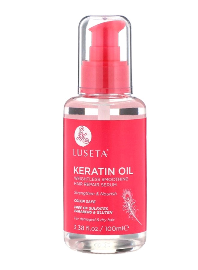 Luseta Keratin Oil Weightless Smoothing Hair Repair Serum Clear 100ml  - Image 2