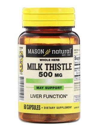 Whole Herb Milk Thistle - 60 Capsules - v1587056164/N36979428A_1