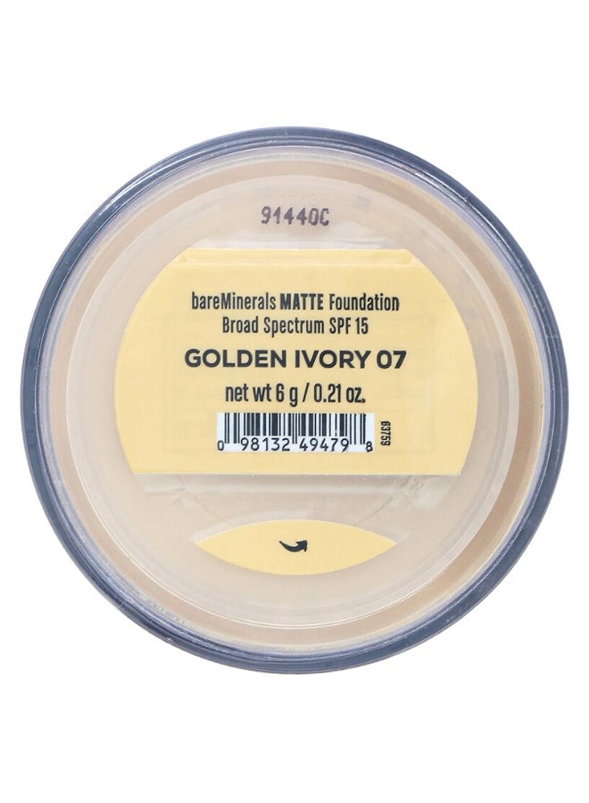 بير ماينرالز بودرة أساس غير لامعة عاجي ذهبي 07 - Image 2