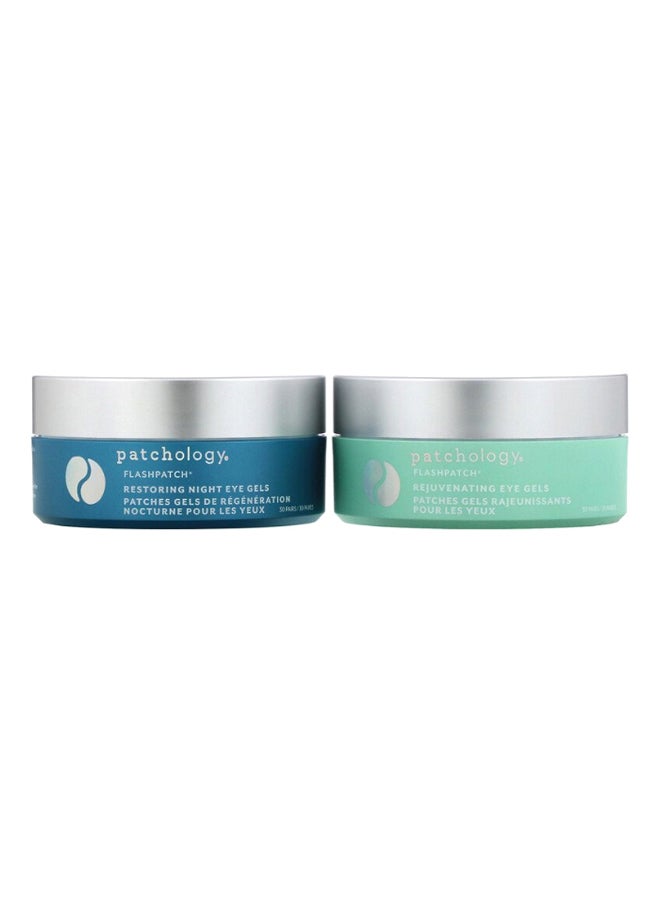 Patchology - Pair Of 60 Flashpatch Restoring Night And Rejuvenating Eye Gel - Image 1