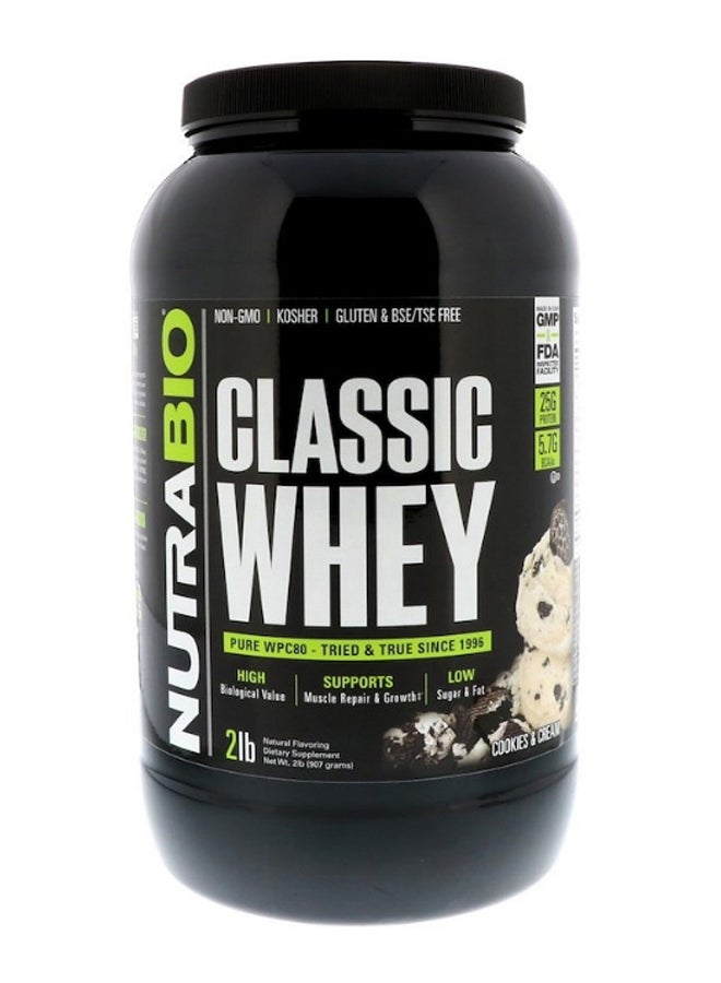 NutraBio Labs Cookies And Cream Classic Whey Protein  - Image 1