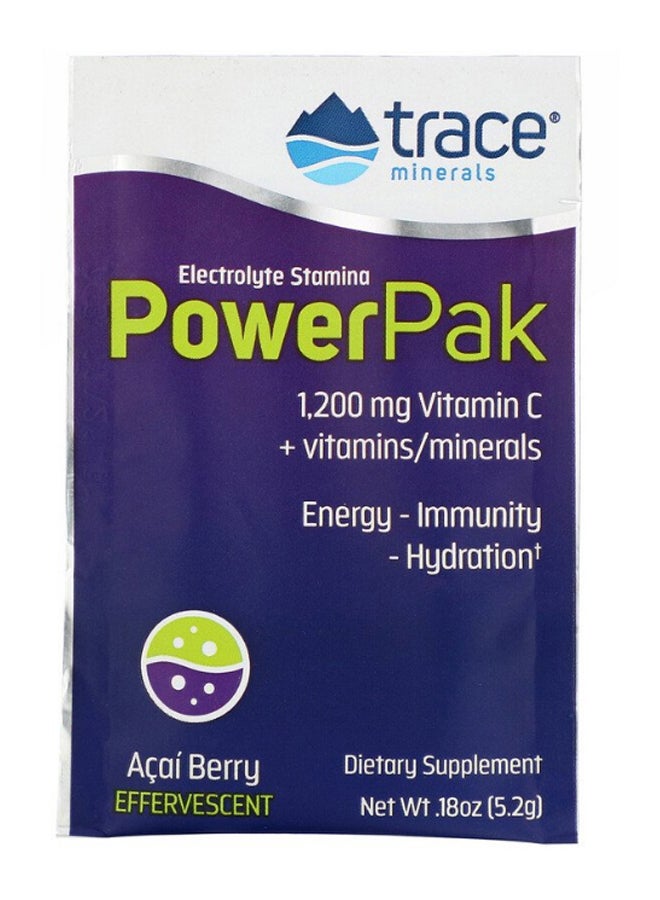 Trace Minerals Research Pack Of 30 Acai Berry Electrolyte Stamina PowerPak  - Image 1