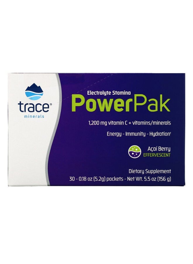 Trace Minerals Research Pack Of 30 Acai Berry Electrolyte Stamina PowerPak  - Image 2