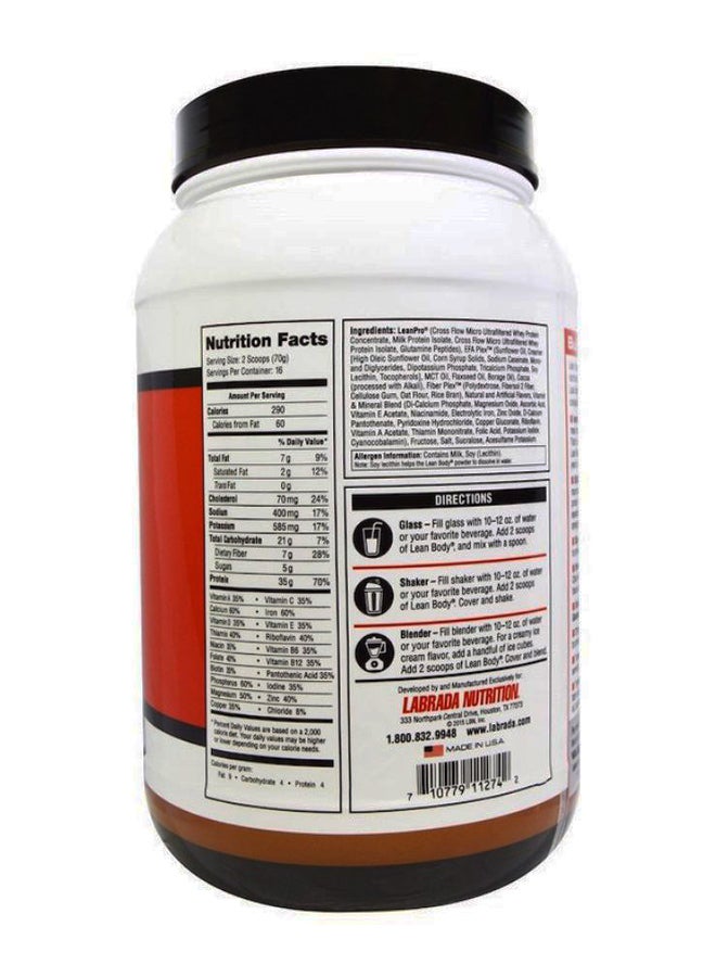 لابرادا مكمل غذائي بديل للوجبات بالشوكولاتة للجسم النحيف - Image 2