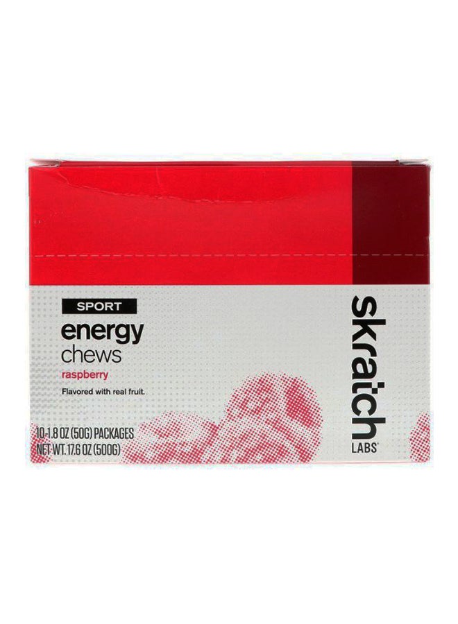 Skratch Labs Pack Of 10 Sport Energy Raspberry Chews - Image 3