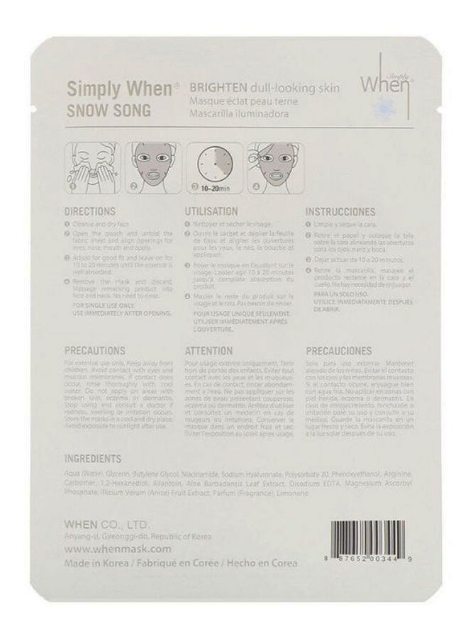When Snow Song Brighten Face Mask - Image 2