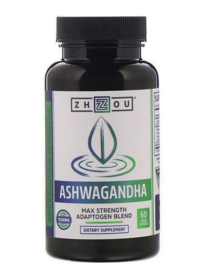 Zhou Nutrition Maximum Strength Ashwagandha - 60 Veggie Capsules 