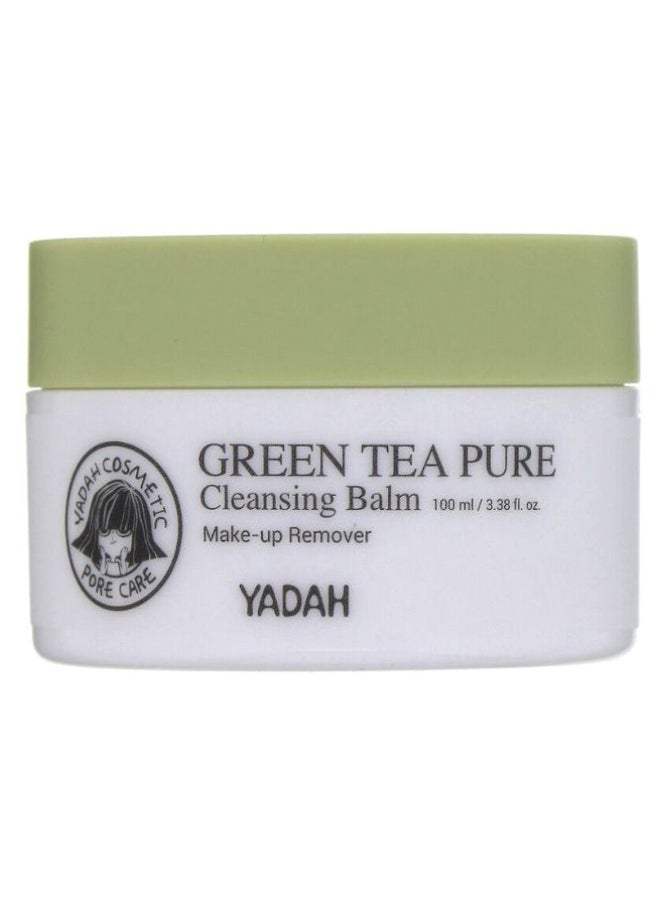 YADAH Green Tea Pure Cleansing Balm Make-Up Remover Green - Image 1