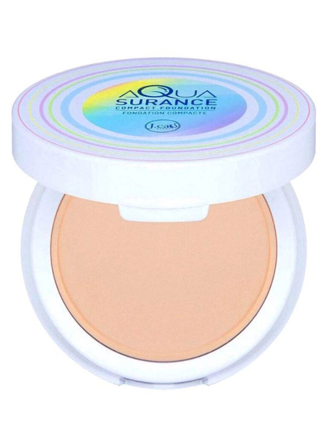 J.Cat Beauty Aquasurance Compact Powder Foundation ACF100 Porcelain - Image 1