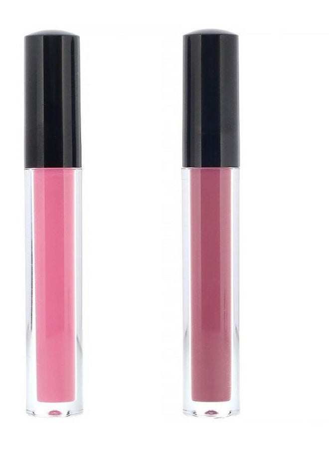 Julep Pack Of 2 Plush Hydrating Lip Gloss Pink/Brown  - Image 1