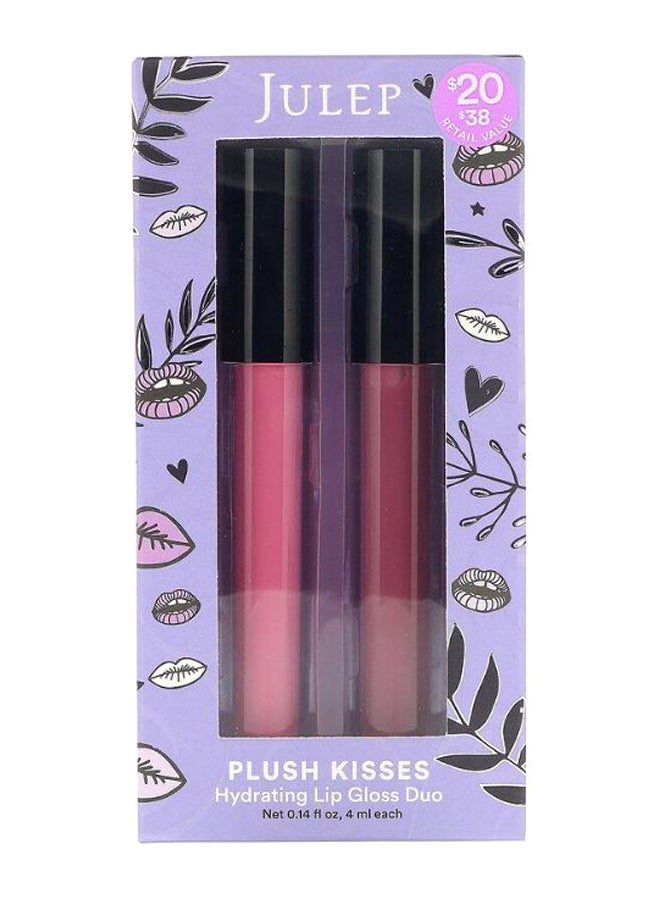 Julep Pack Of 2 Plush Hydrating Lip Gloss Pink/Brown  - Image 2