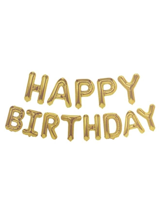 Happy Birthday Letters Foil Banner Balloons 16inch - Image 4