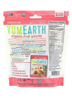 YumEarth Pack Of 5 Sweet On Simple Tropical Organic Fruit Snacks  - Image 2