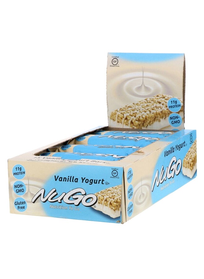 NuGo Pack Of 15 Vanilla Yogurt Flavour Nutrition To Go Bar - Image 1
