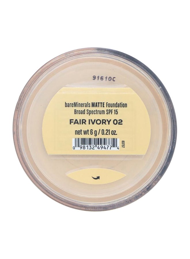 بير ماينرالز بودرة كريم أساس غير لامعة 02 عاجي فاتح - Image 2