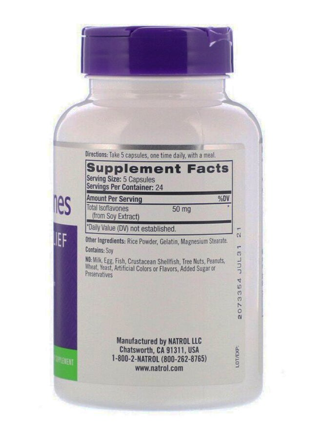 NATROL - Menopause Relief Soy Isoflavones - 120 Capsules - Image 1