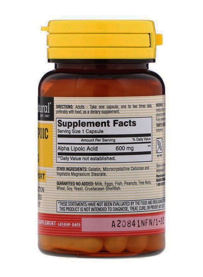Mason Natural Alpha Lipoic Acid - 30 Capsules - Image 2