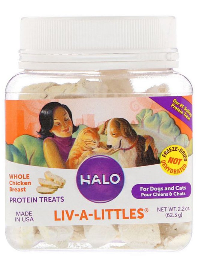 هالو مكافآت ليف أيه ليتلز غنية بالبروتين من صدر دجاج كامل