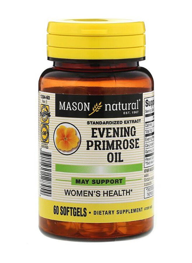 Mason Natural Evening Primrose Oil Supplement - 60 Softgels - Image 1