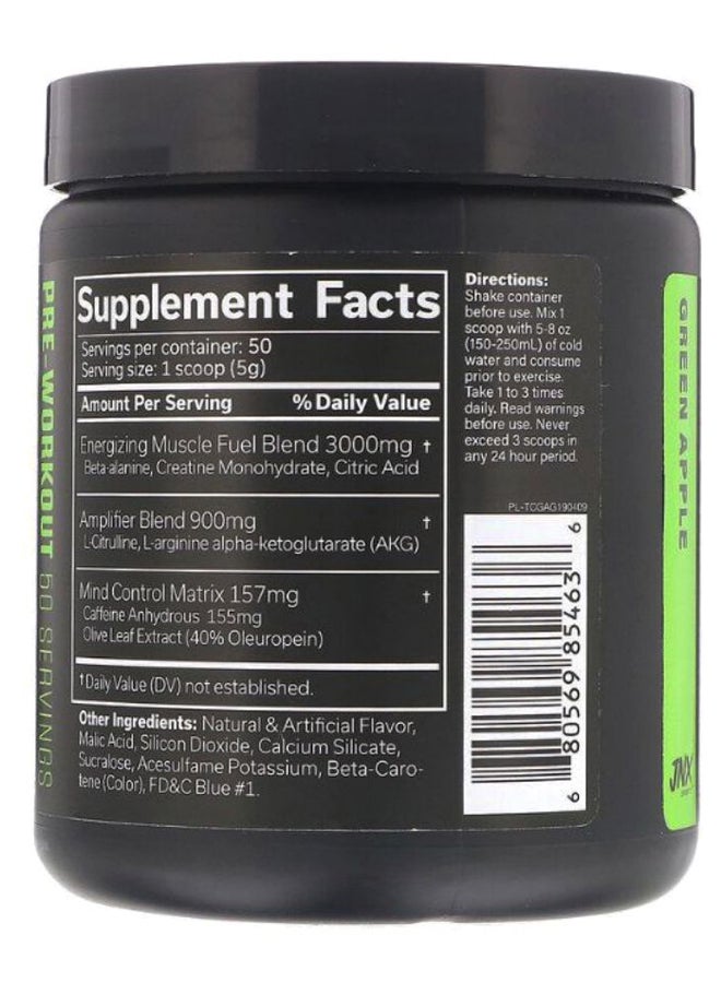JNX Sports The Curse Preworkout Green Apple 50 Servings 250 g  - Image 2