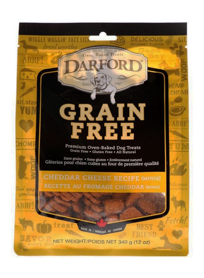 دارفورد طعام كلاب يُخبز بالفرن بنكهة قطع الجبن الشيدر خالي من الحبوب 340جرام - Image 1