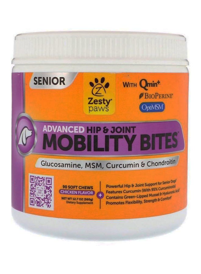 Zesty Paws Advanced Hip And Joint Chicken Flavour Mobility Bites 360grams  - Image 1