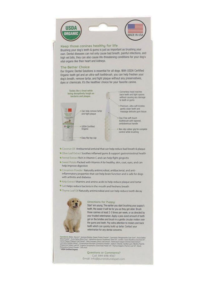 راديوس فرشاة أسنان Organic Dental Solutions  بشعيرات ثابتة مع جل للأسنان - Image 2