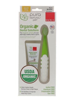 Radius Organic Dental Solutions Firm Bristle Tooth Brush With Dental Gel  - Image 1