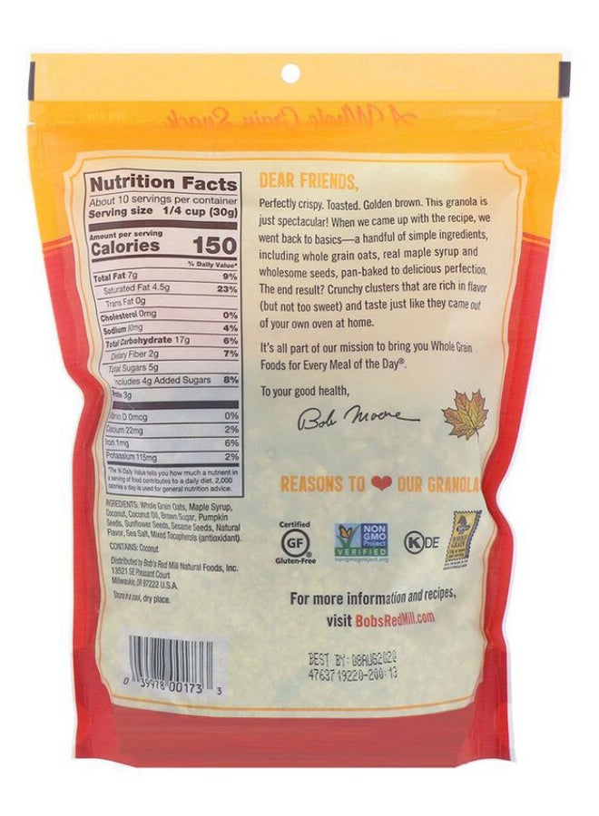 Bob's Red Mill Pan-Baked Granola Maple Sea Salt 312grams  - Image 2