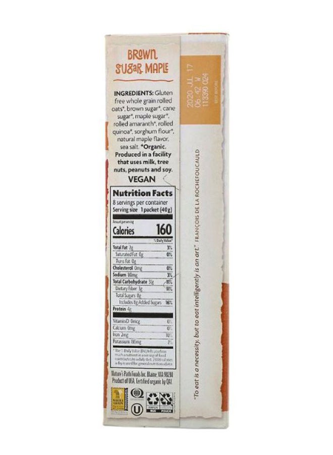 Nature's path Brown Sugar Maple Organic Instant Oatmeal  - Image 2