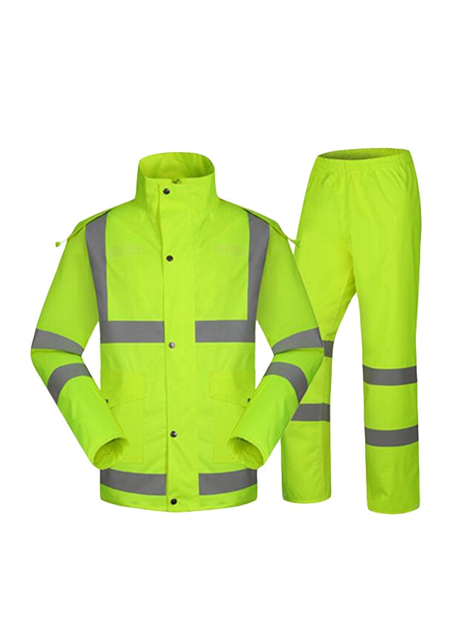 سفست بدلة تحذير للسلامة بأكمام طويلة أخضر/رمادي XL - Image 1